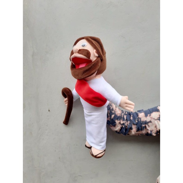 Boneka  Tangan Handpuppet Karakter Yesus Boneka Dongeng Jesus