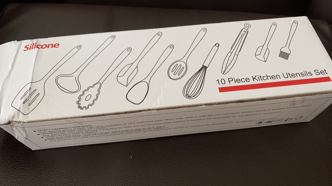 Sutil Silikon Utensil Set 10 Pcs Spatula Tahan Panas Peralatan Masak
