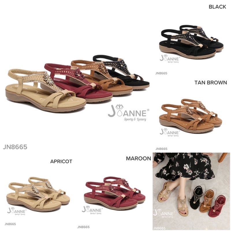 [ORIGINAL] Sandal  Wanita JOANNE Slingback Sandals Shoes #JN8665