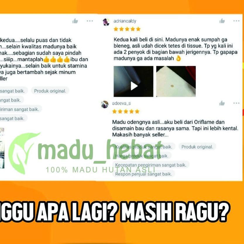 

BIG SALE!! (bft-597) (SIAP KIRIM) Madu Murni Asli 1kg - Madu Klanceng Pasundan Murni Manis 100% ASLI