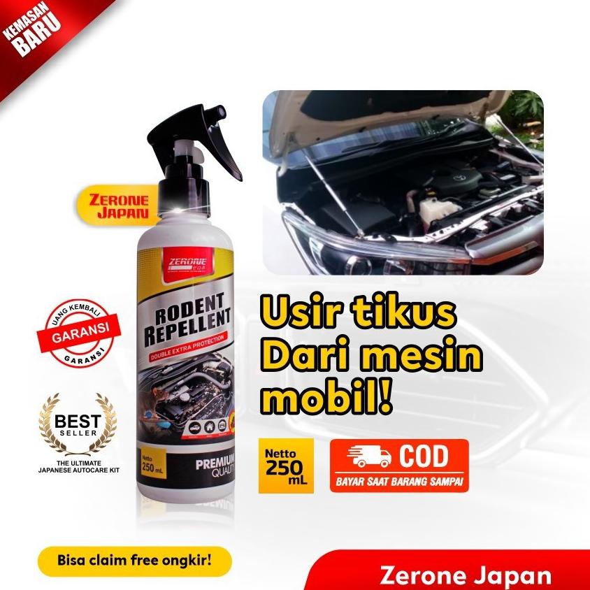 RODENT ANTI TIKUS PADA KAP MESIN MOBIL 250ML CAIRAN SPRAY PENGUSIR TIKUS RAT REPELLENT OBAT TIKUS ZE
