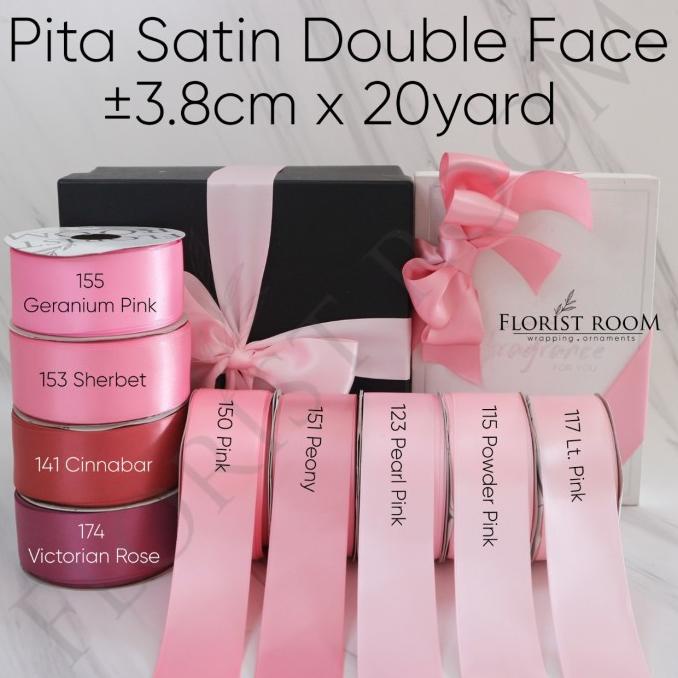 

Sale!!! Pita Satin Double Face Pink Series 3.8Cm X 20Yard - Paling Diminati