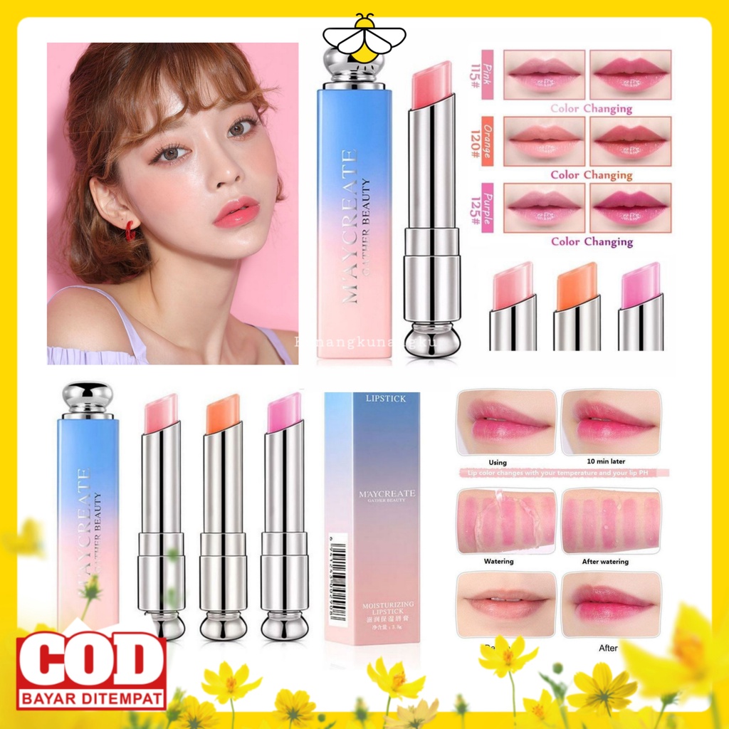 Mycreate Lipbalm Berubah Warna sesuai PH tubuh Lipstik MAYCREATE Temperature Change sesuai PH tubuh