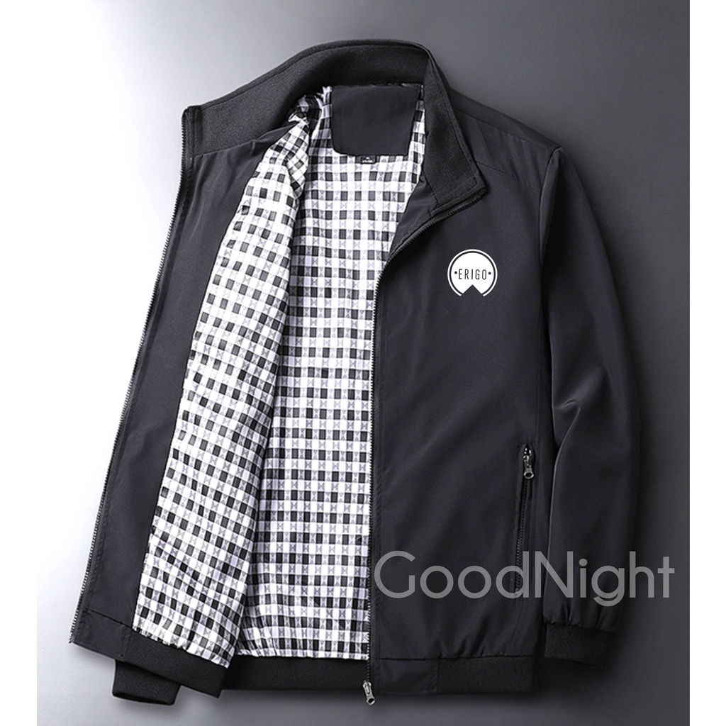 Jaket Bomber Kasual Premium Parasut semi anti air PRIA WANITA REI OUTDOOR