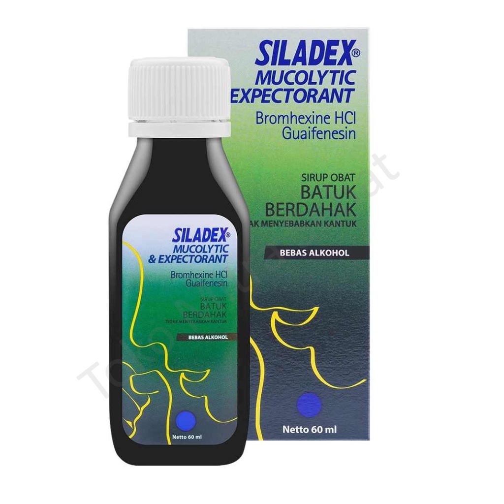 SILADEX HIJAU 60 ml OBAT BATUK BERDAHAK / SILADEX OBAT BATUK BERDAHAK / SILADEX BATUK BEDAHAK / OBAT