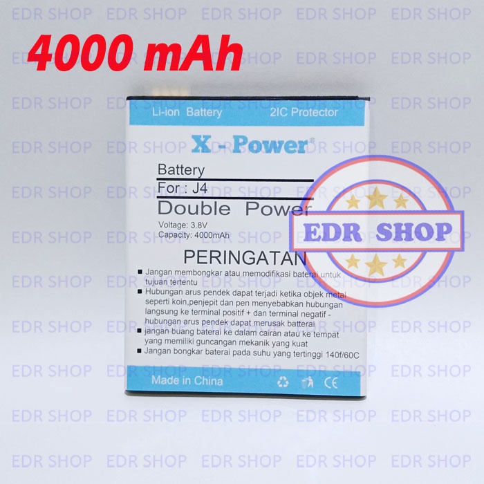 Batre Samsung Galaxy J4 J400F J400 Batu Battery Baterai Double Power