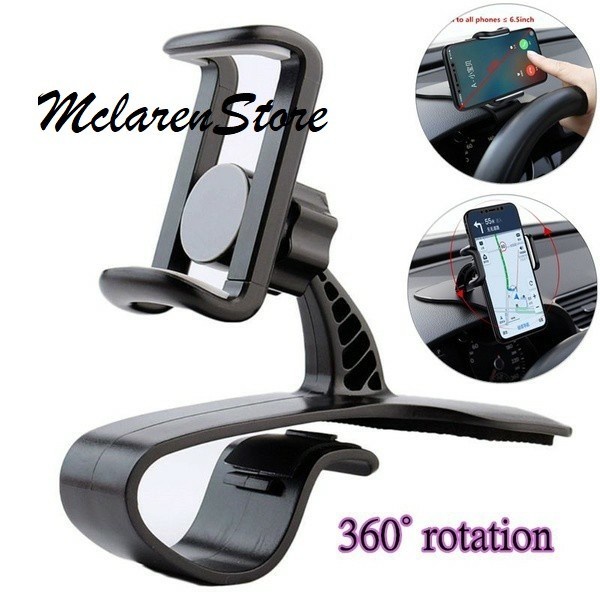 Dashboard Car Phone Holder 360° Holder Jepitan HP Mobil Universal-perlengkapan rumah