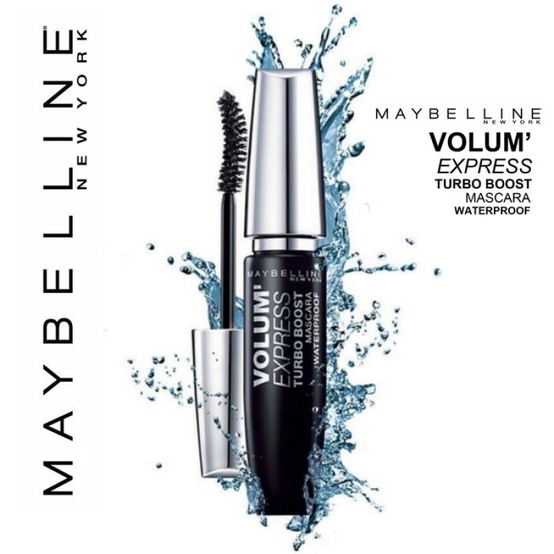 

MAYBELLINE Volum' Express Turbo Boost Waterproof Mascara (Very Black)