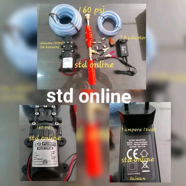 HOT NEW ALAT CUCI STEAM 1PAKET STEAM CUCI MOTOR MOBIL CUCI AC HIGH PRESSURE STEAM DC DOORMEER JET