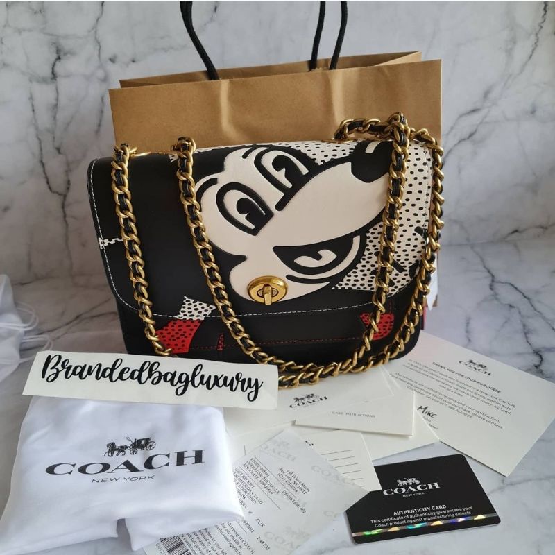 coach madison bag mickey disney keith haring/ coach bag/ tas original/ crossbody
