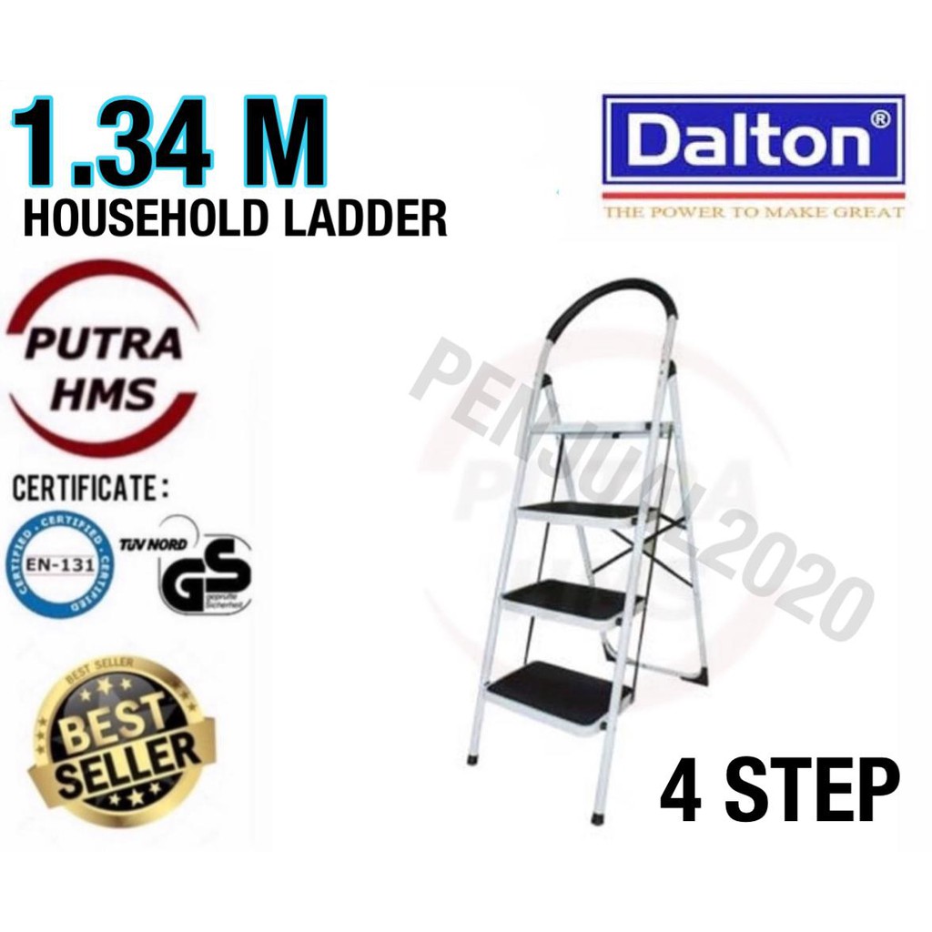 Tangga Lipat Rumah Household PREMIUM Dalton Steel 4-6 STEP