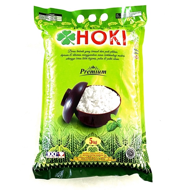 beras premium topi koki 5kg dan Hoki 5kg-Hoki