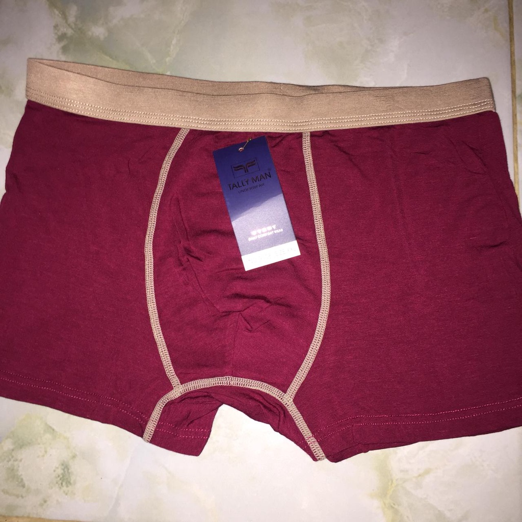 3 PCS CD BOXER PRIA CELANA DALAM TALLY M -XXXL DIJAMIN ORI