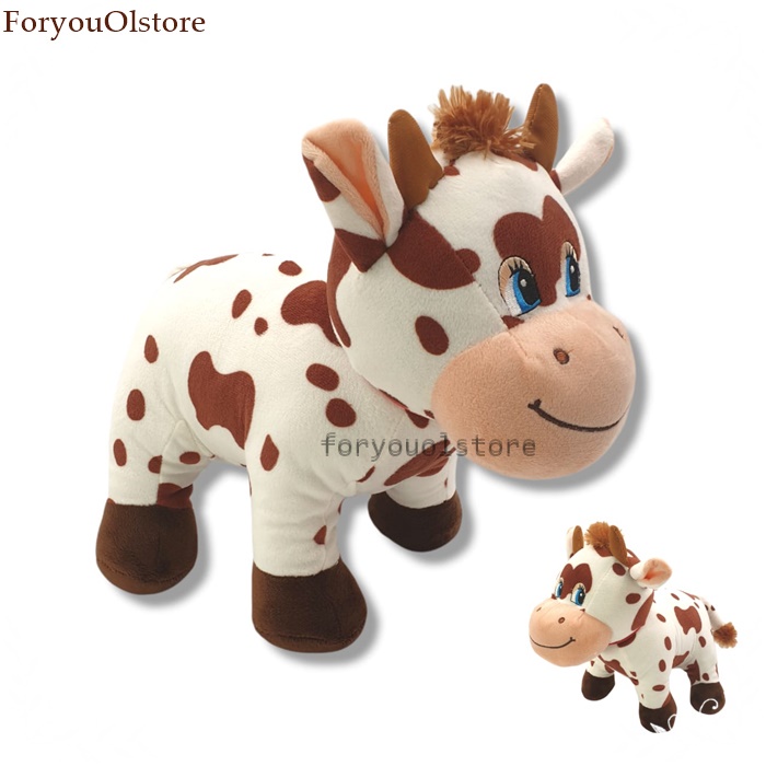 Boneka Sapi Standing/ Boneka Sapi Berdiri/ Sapi Motif Printing/Boneka Sapi Standing Tinggi 50cm dan Lebar 30cm