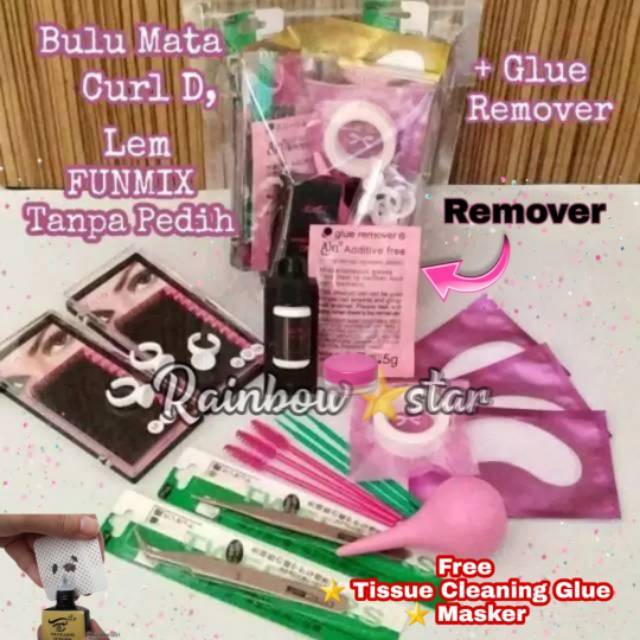 Paket Hemat Eyelash Extension 2 Dengan Remover