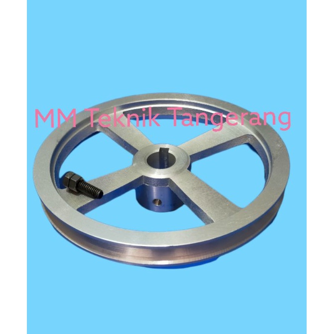 Pully B1 x 8 inch as 0(Buntu), 10, 12, 14, 15, 16, 17, 18, 19, 20, 22, 24, 25, 1&quot;, 28, 30, 32 mm Alumunium Puli Pulli Poli Polli B1 8&quot; allumunium All B1x8&quot; - B1 x 8&quot; B1x8&quot; B1x8 inchi B 1x8&quot; 1x8 B1-8&quot; B1-8 lobang lubang