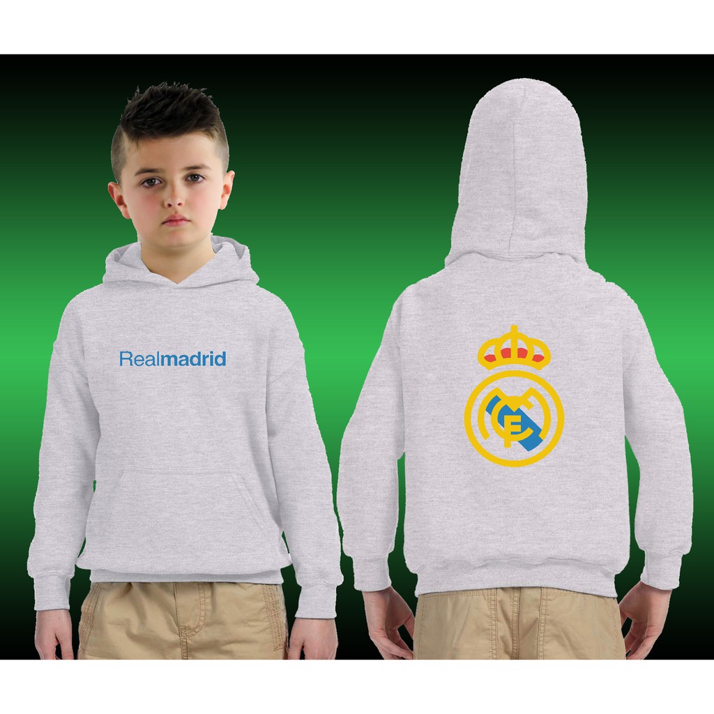 Jaket anak Hoodie Realmadrid Jaket team bola Bahan Premium