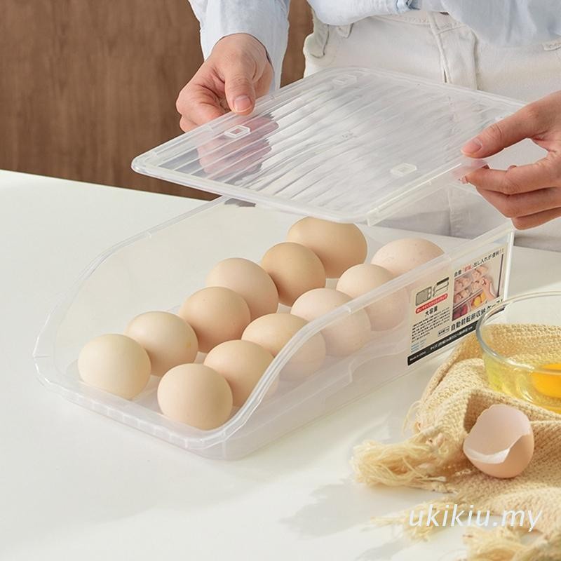 KOTAK TELUR RAK TELUR EGG BOX TEMPAT PENYIMPANAN TELUR OTOMATIS