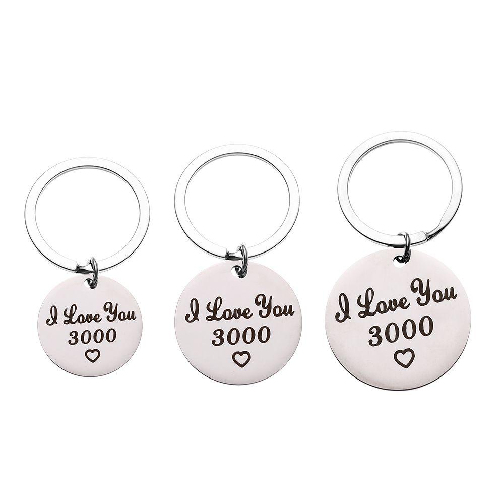 Gantungan Kunci LILY I Love You 3000hiasan Unik Keyfob Metal