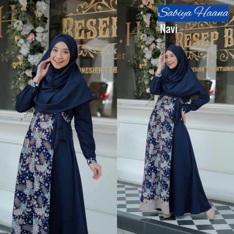 Baju Muslim Gamis Sabiya Dress Batik