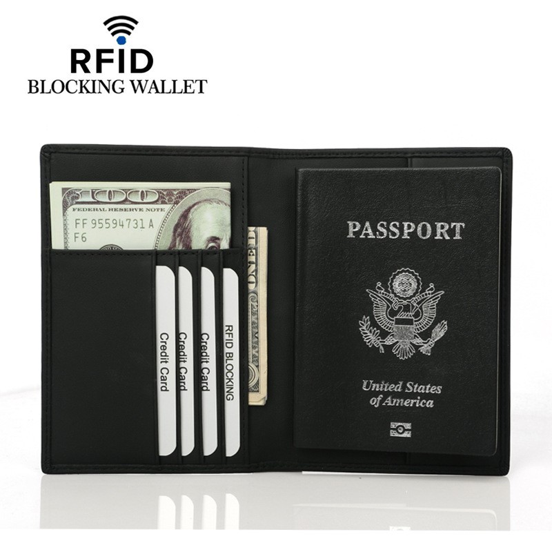BUBM Dompet Passport Anti RFID Bahan Kulit - YP-220