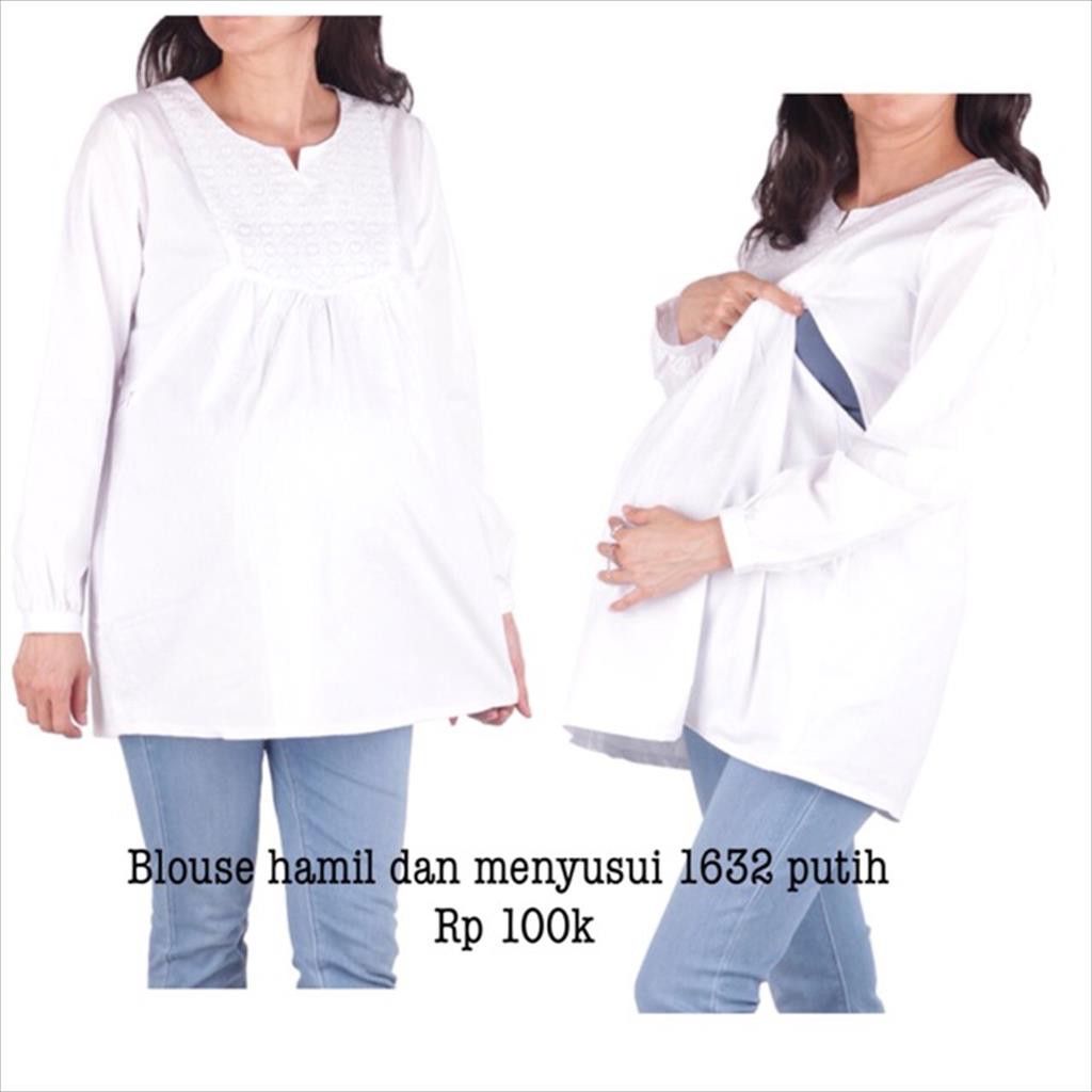 Baju hamil putih blus 1632