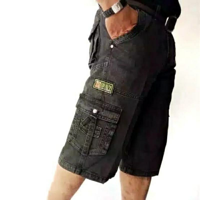 Celana Pendek Cargo Pria Bawah Lutut Celana Gunung D'karver