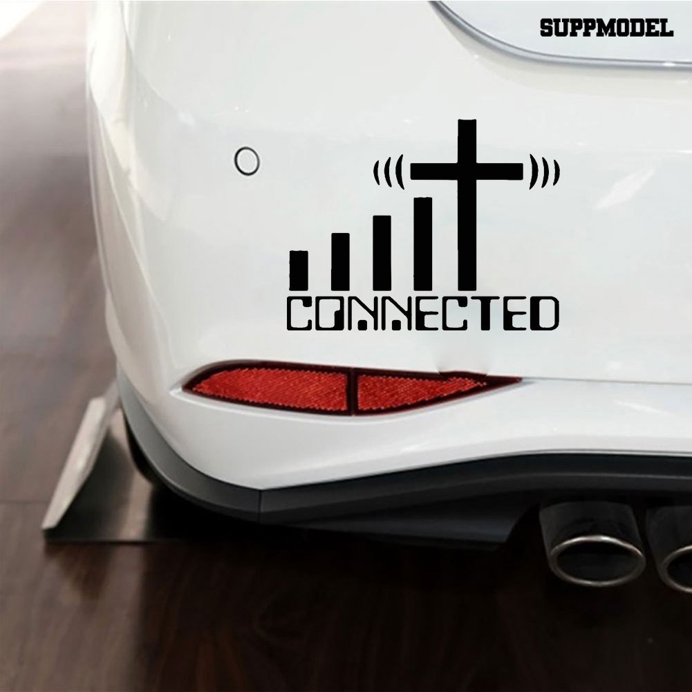 Sticker Decal Reflektor Dekorasi Mobil Gambar Salibtulisan WiFi