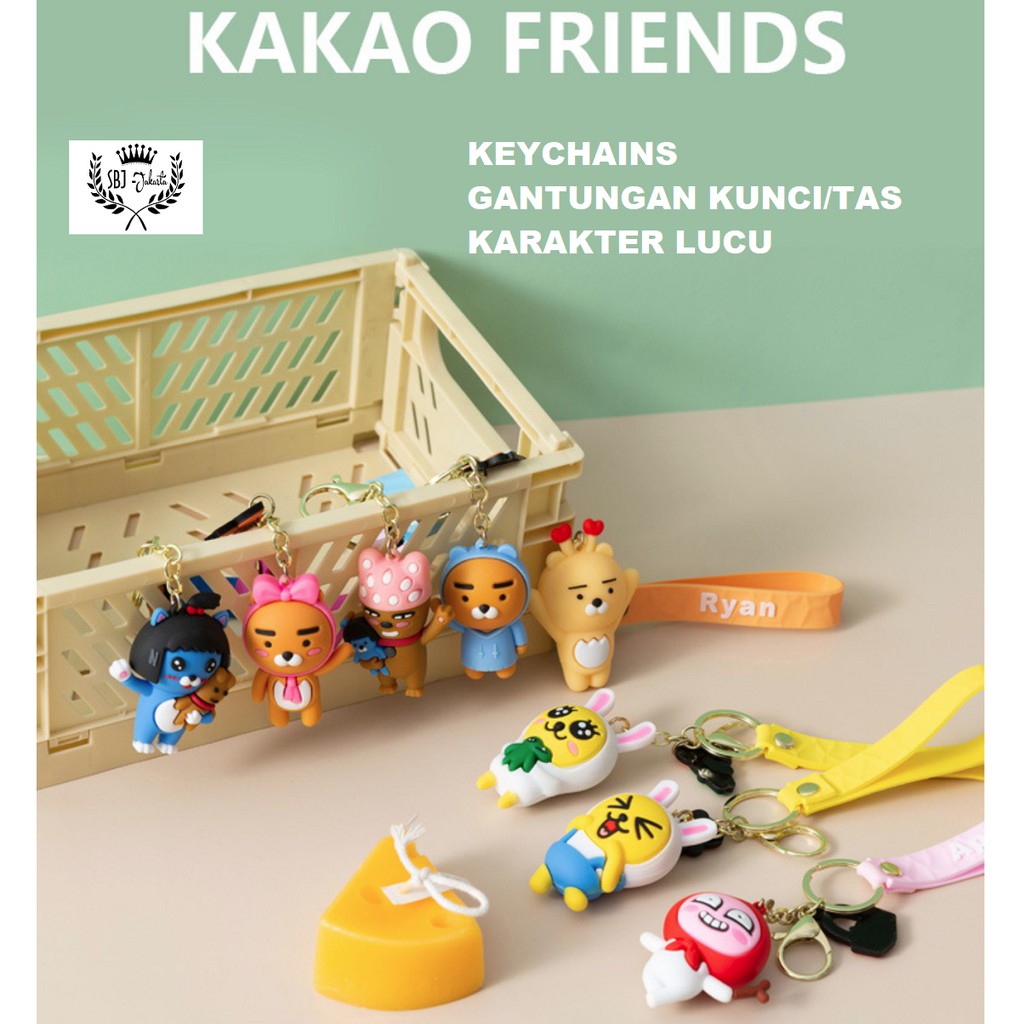 Gantungan kunci  Gantungan Tas Kakao keychain Karakter Kakao Gift Hadiah Koleksi Souvenir