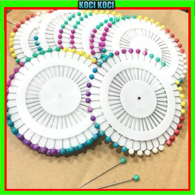 JARUM PENTUL BESAR ISI 50pcs/jarum pentul bulat besar