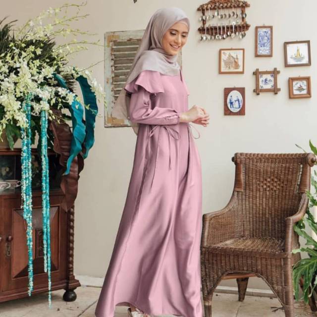 Rinjani Plain Dress  Lavender  by Wearing Klamby