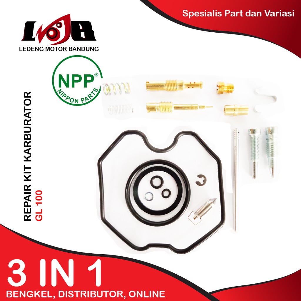 NPP RepairKit Karburator GL100 Parkit Carbu Carburator Set Daleman Karbu