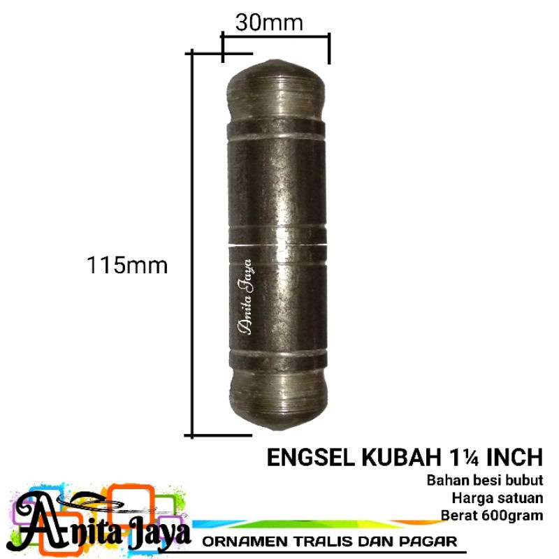 engsel kubah 1¼ inch engsel bubut pintu gerbang