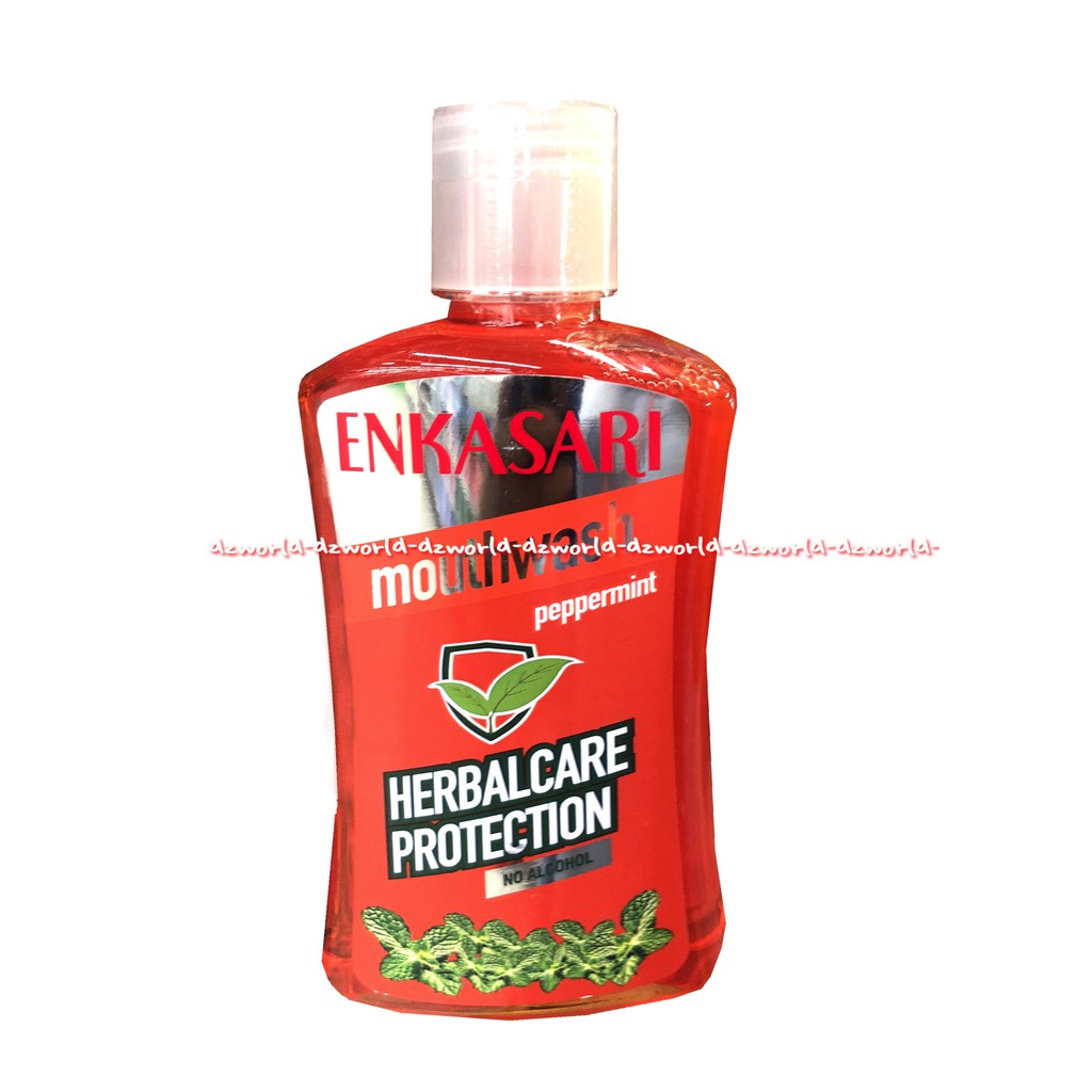 Enkasari Mouthwash 250ml Pappermint Citrusmint Fresmint Herbalcare Protection Obat Kumur Kumur Enka Sari