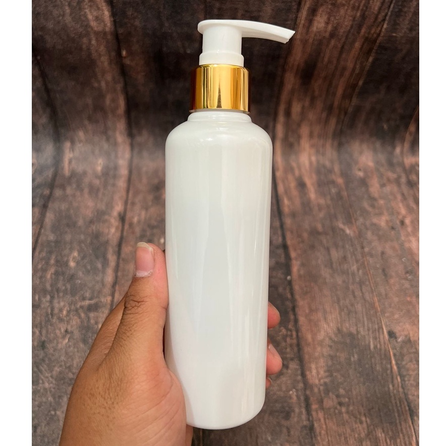 Botol Putih Susu 250ml / 250 ml - PUMP GOLD