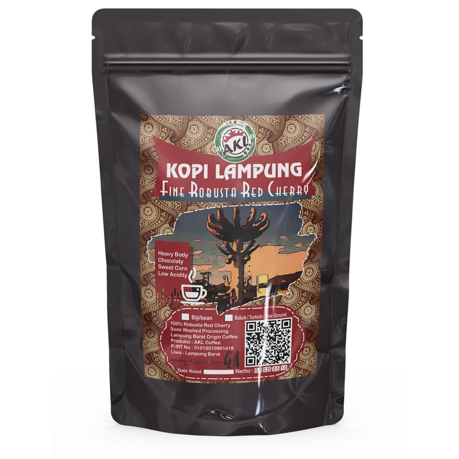 

Robusta Lampung Red Cherry 250g - Biji Kopi/Kopi Bubuk