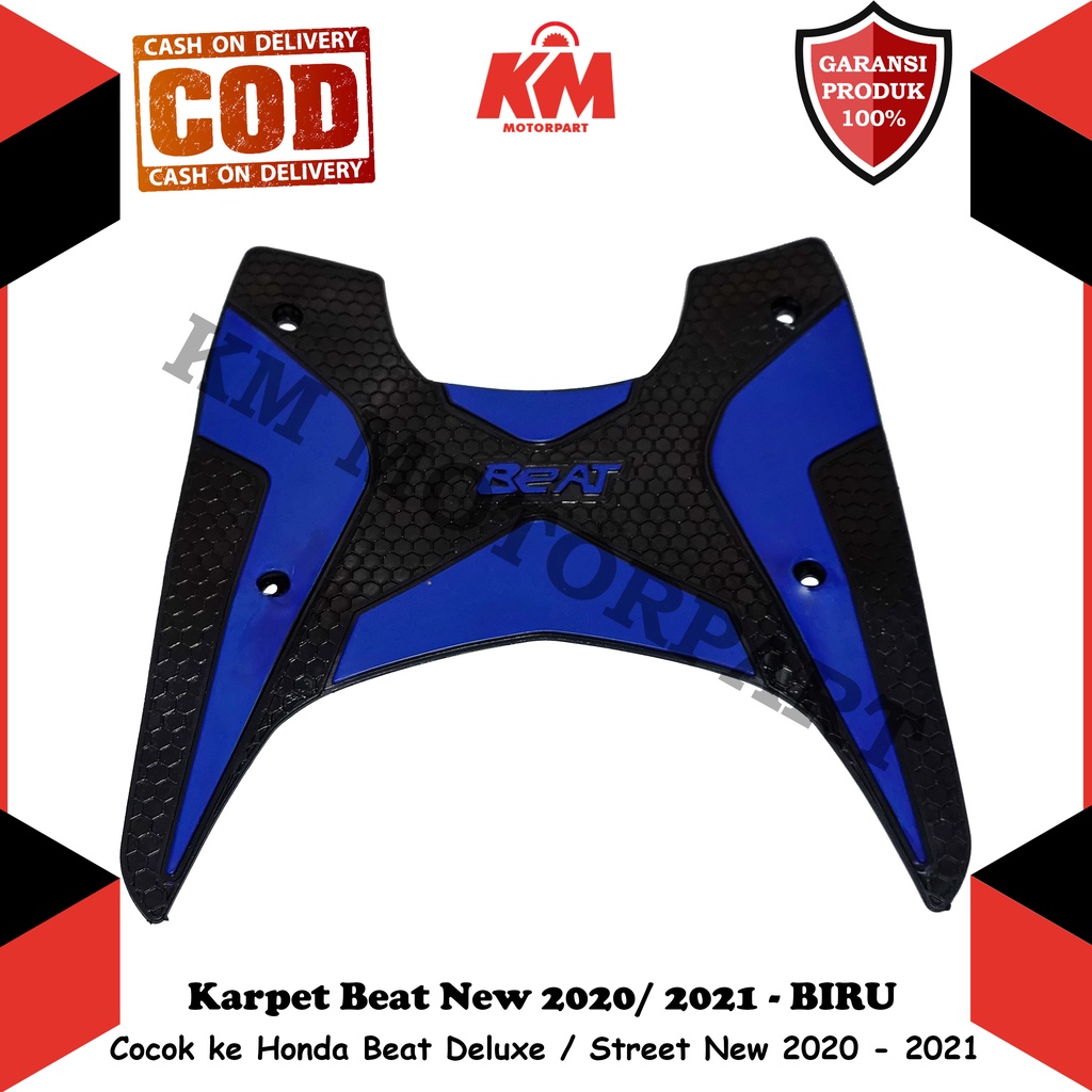 Karpet Beat Fi Deluxe / Street 2021 2020 2022 New Monster Keset Motor Honda Beat Bahan KARET ESP Variasi