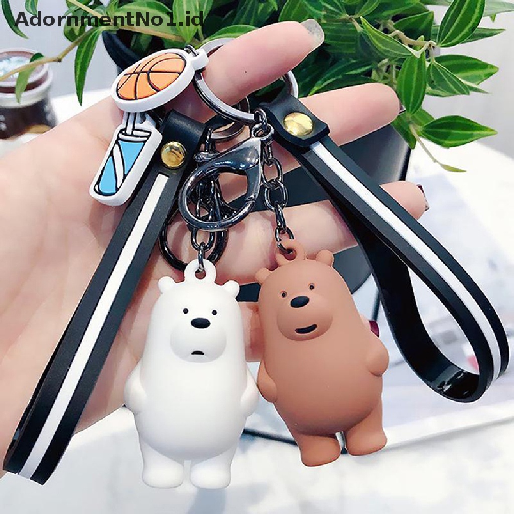 (AdornmentNo1) Gantungan Kunci Bentuk we bare bears