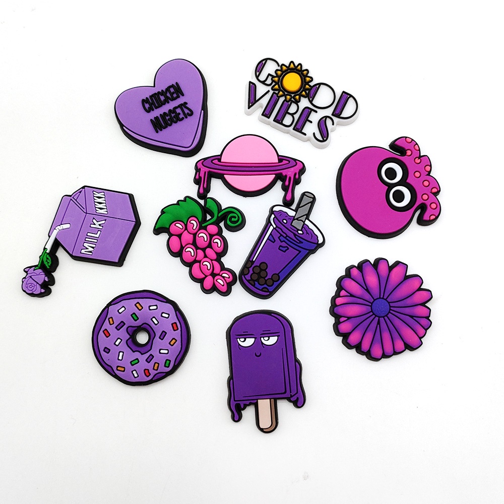 Charms Dan Gelang Desain crocs jibbitz Bahan PVC Untuk Hadiah Natal