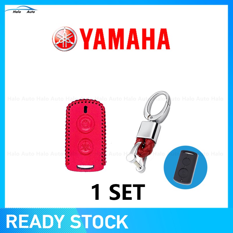 【Ready Stock】Leather Key Cover For Yamaha NVX XMAX AEROX Leather Key Cover with keychain