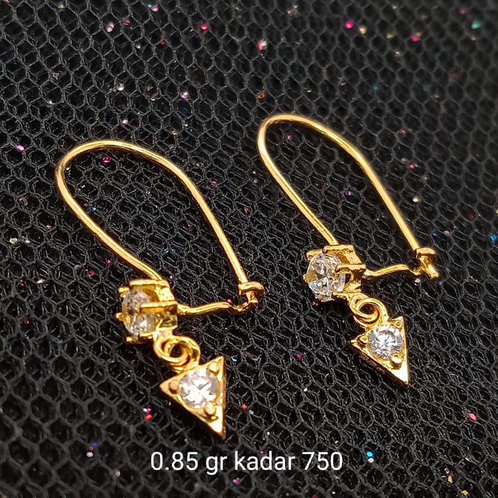 NEW Anting Emas 17 K - 0.85 gr Kadar 750 - 3134