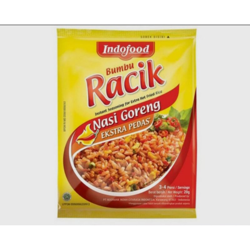 

BUMBU INSTAN INDOFOOD RACIK NASI GORENG EKSTRA PEDAS 20g (10 BUNGKUS/SERENTENG) BUMBU SACHET BUMBU REMPAH BUMBU DAPUR BUMBU BUBUK BUMBU KERING BUMBU TERLARIS BUMBU TERENAK BUMBU TERPOPULER BUMBU PROMO BUMBU TERMURAH BUMBU TERBAIK BUMBU PRAKTIS BUMBU MASAK