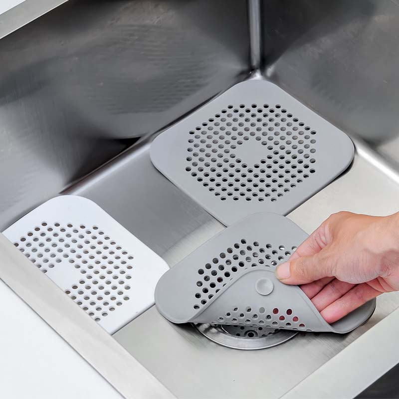 Plug Filter Saluran Pembuangan Air Bahan Silikon Ukuran 14cm Untuk Kamar Mandi
