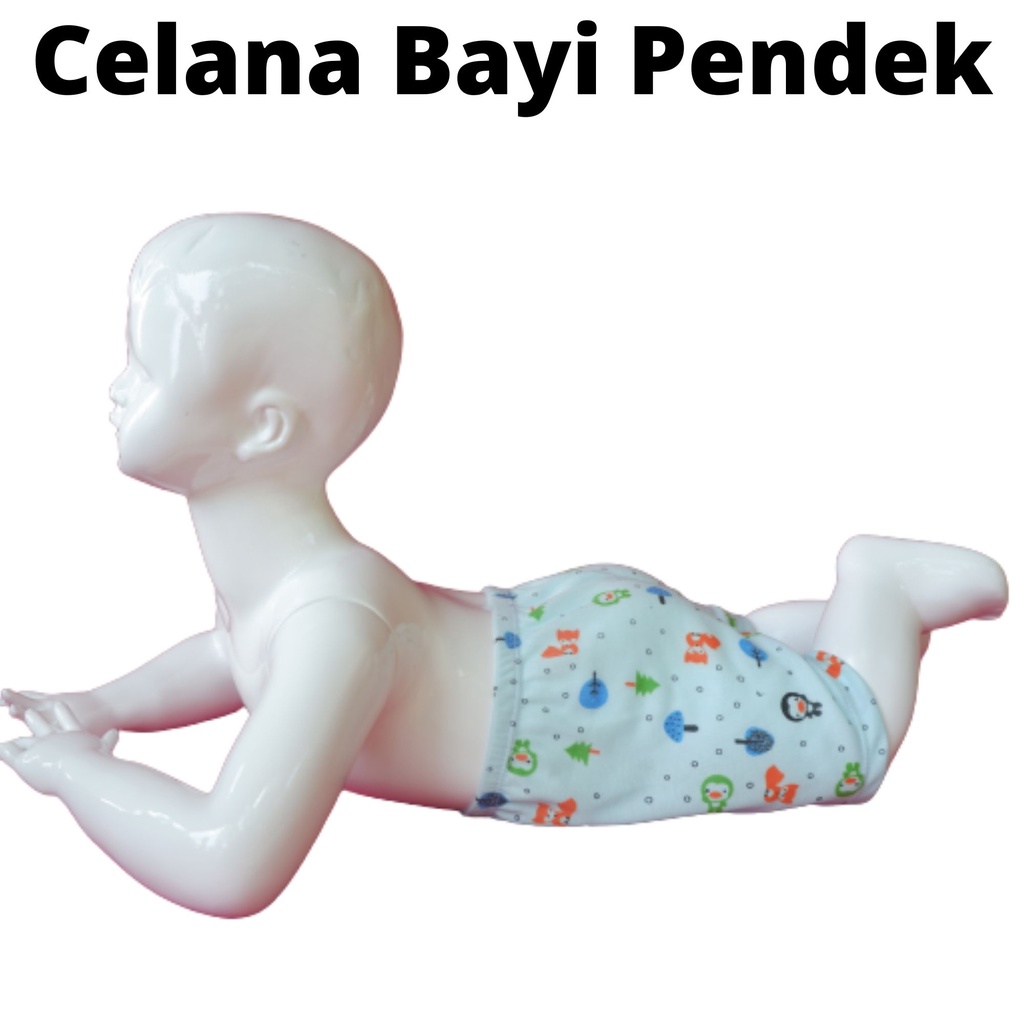 CELANA BAYI PENDEK MOTIF PORORO TERMURAH ISI 3