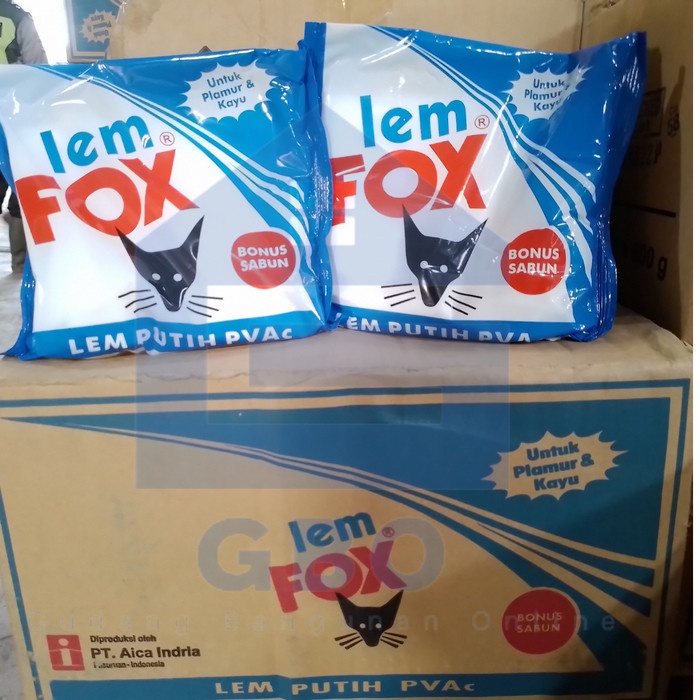 LEM FOX PVAc BIRU 350 gr - LEM FOX BIRU ORIGINAL - LEM KAYU - LEM