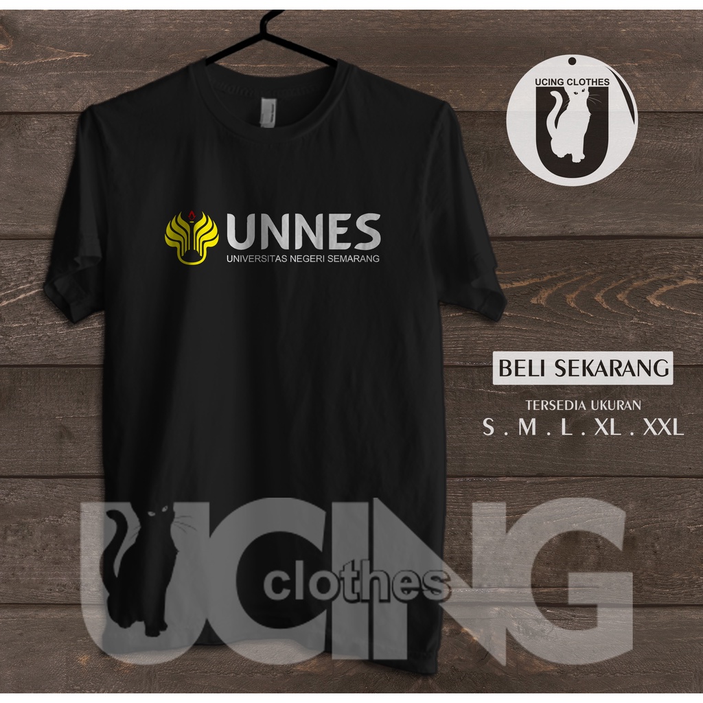 Kaos Baju Kampus UNNES Universitas Negeri Semarang Logo Kaos Distro