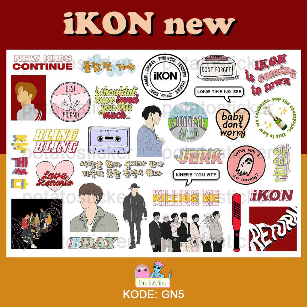 ikon new - sticker tumblr kpop