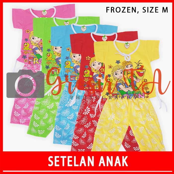 GTA Setelan Baju Bayi Anak Candy Frozen LOL  Hellokitty 