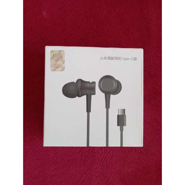 Headset Type C Stereo Earphone XiaoMi Type C Mi6 Mi A2 Original headset type C
