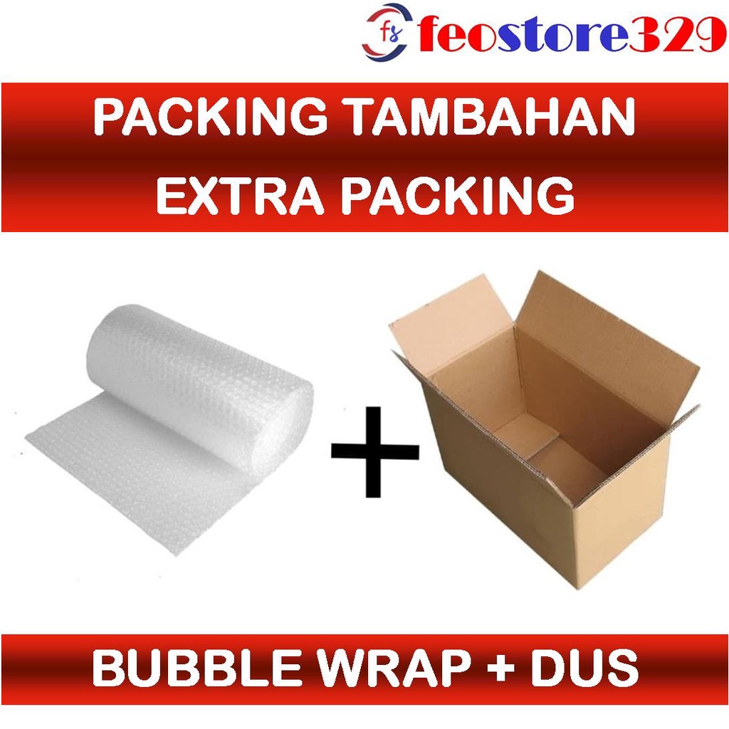 

Packing tambahan Bubble Wrap dan Kardus agar Paket lebih aman